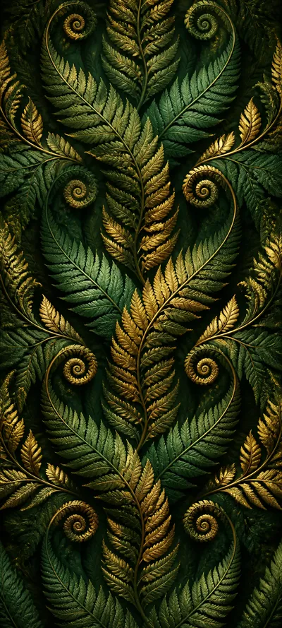 Chromatic Depth Fractal Fern