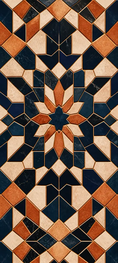 Chromatic Depth Geometric Mosaic