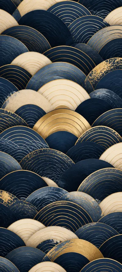 Chromatic Depth Japanese Seigaiha