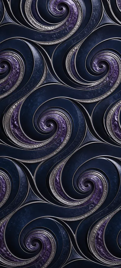 Embossed Luxe Cosmic Swirl