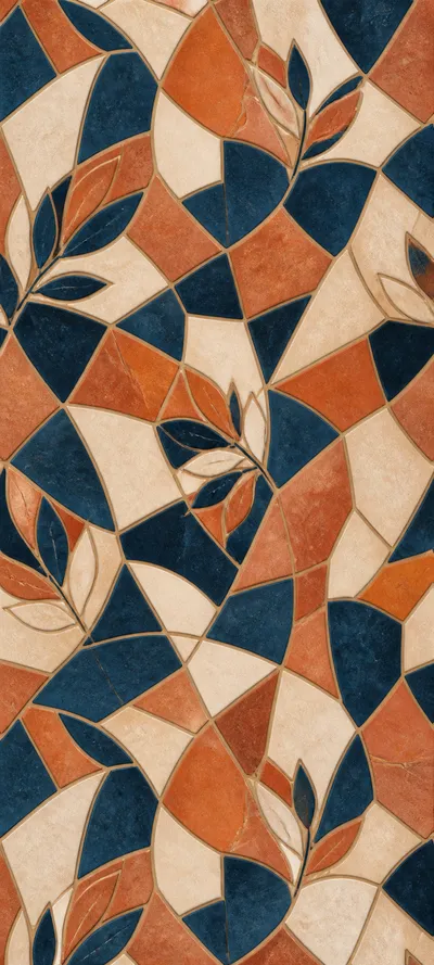 Embossed Luxe Geometric Mosaic