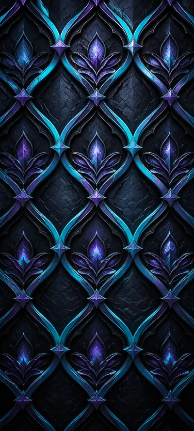 Embossed Luxe Luminous Lattice
