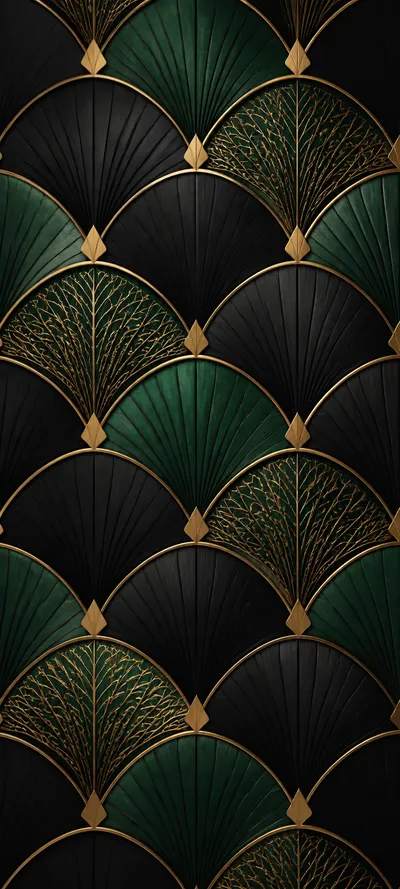 Monochrome Edition Art Deco Fans