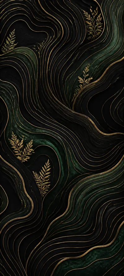 Monochrome Edition Topographic Lines