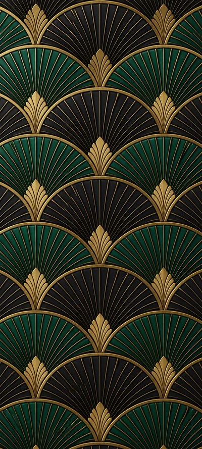 Precision Repeat Art Deco Fans