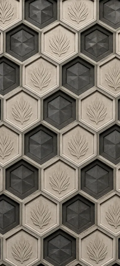 Precision Repeat Hexagonal Stone