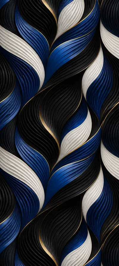 Precision Repeat Op Art Waves