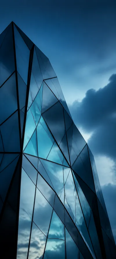 Blue Hour Glass Facade