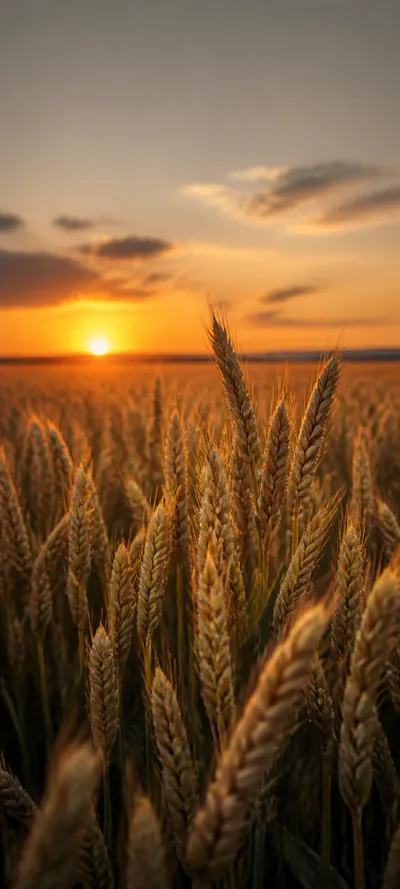 Blue Hour Golden Wheat
