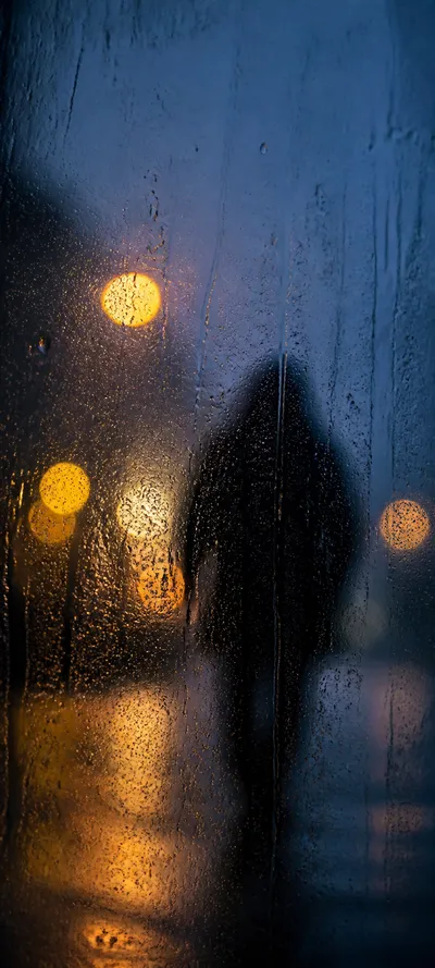Blue Hour Rain Portrait