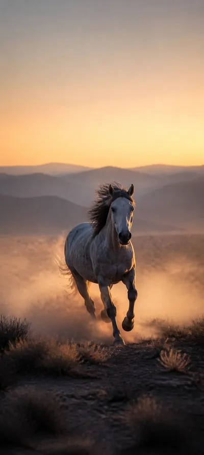 Blue Hour Wild Horse