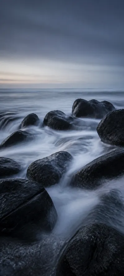 Cinematic Dawn Ocean Long Exposure