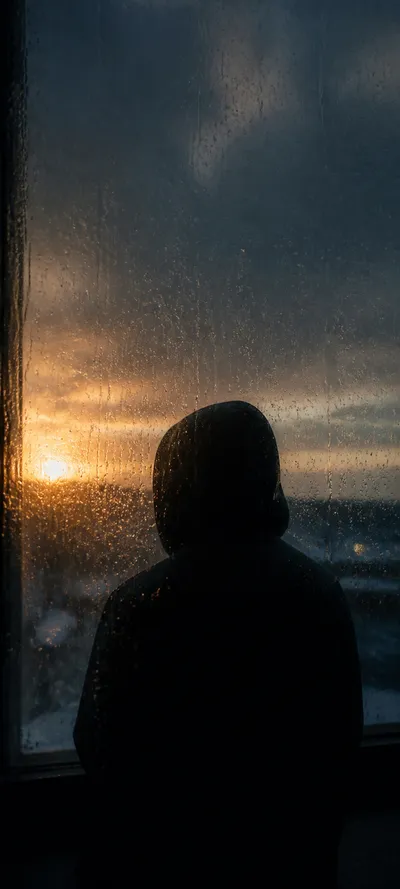 Cinematic Dawn Rain Portrait