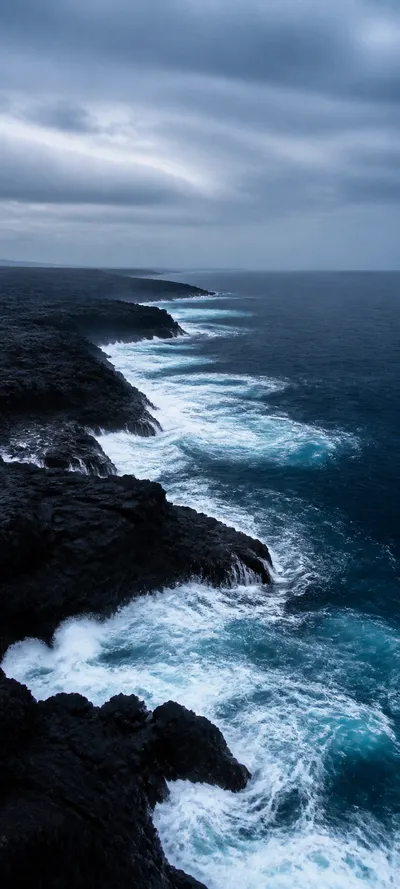 Cinematic Dawn Volcanic Coast