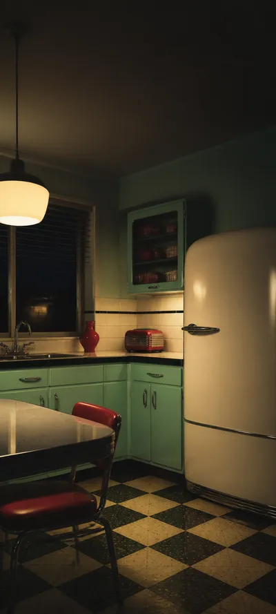 Analog Night Retro Kitchen