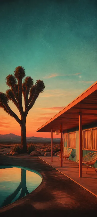 Authentic Print Vintage Motel