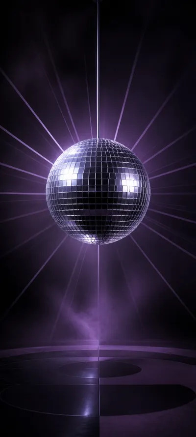 Retro Minimal Disco Mirrorball