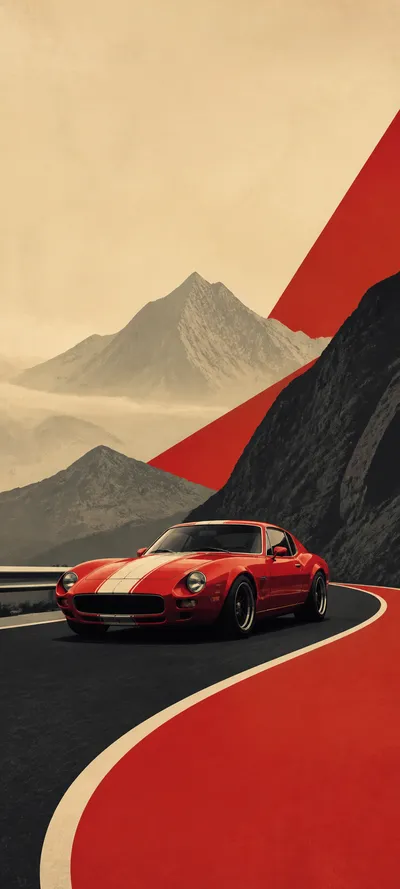 Retro Minimal Vintage Racing