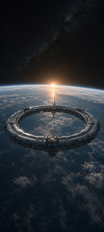 Orbital Ring Cinematic Dawn