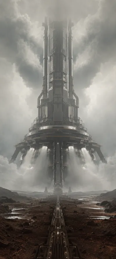Terraforming Machine White Beams