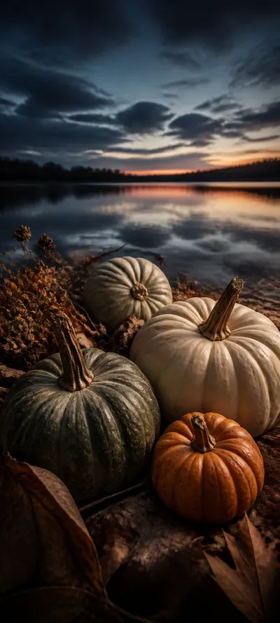Blue Hour Pumpkin Still Life