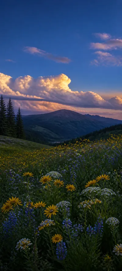 Blue Hour Spring Meadow