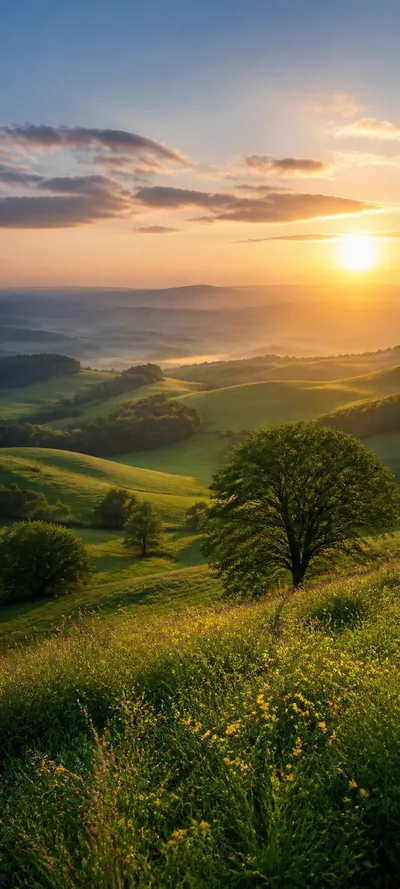 Blue Hour Spring Sunrise