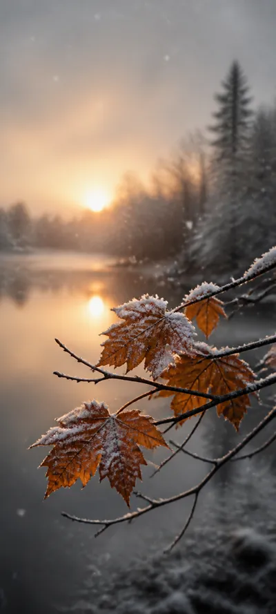 Cinematic Dawn First Snow
