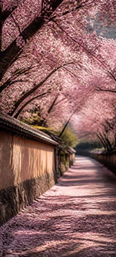 Editorial Detail Cherry Blossom Path
