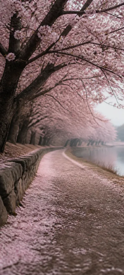 Minimal Luxe Cherry Blossom Path
