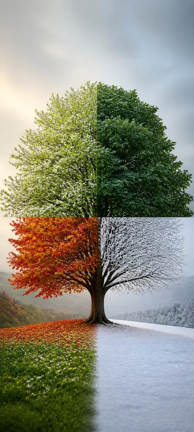 Minimal Luxe Four Seasons Tree
