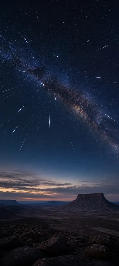 Blue Hour Meteor Shower