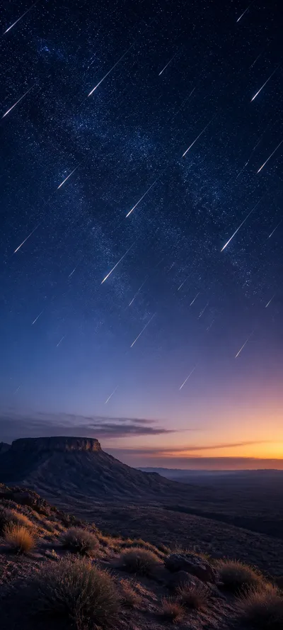 Cinematic Dawn Meteor Shower