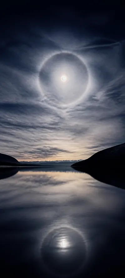 Cinematic Dawn Moon Halo