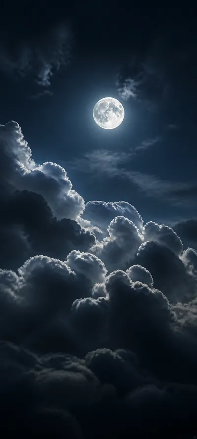 Cinematic Dawn Moonlit Clouds