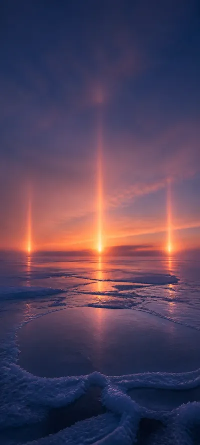 Cinematic Dawn Sun Pillars