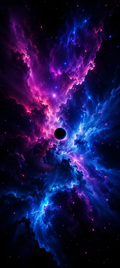 Black Hole in Cosmic Nebula