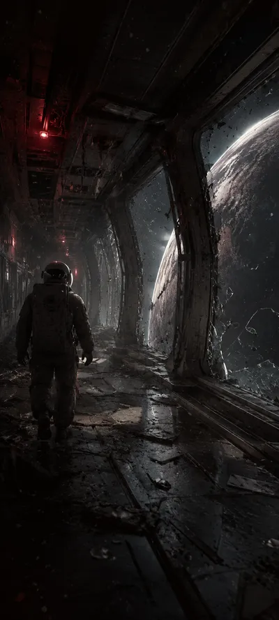 Derelict Spaceship Corridor
