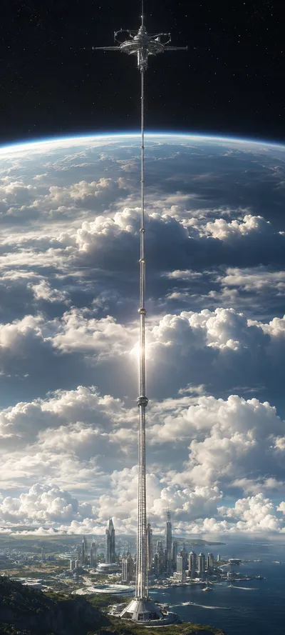 Earth Space Elevator to Orbit