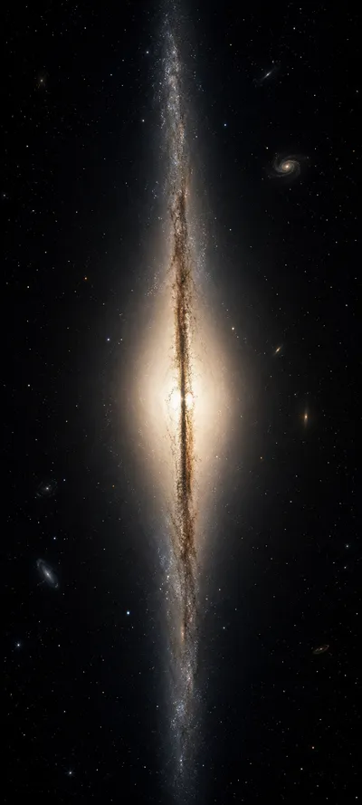 Edge On Spiral Galaxy