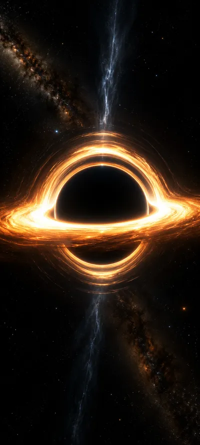 Gravitational Lensing Black Hole