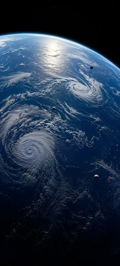 Ocean World Swirling Storms