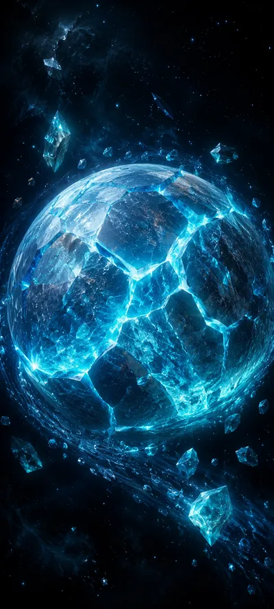 Shattered Crystal Ice Planet