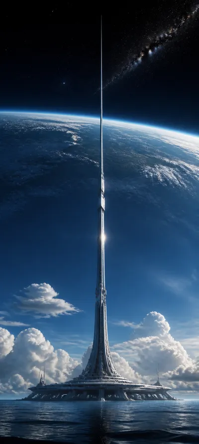 Epic Cinematic Orbital Elevator