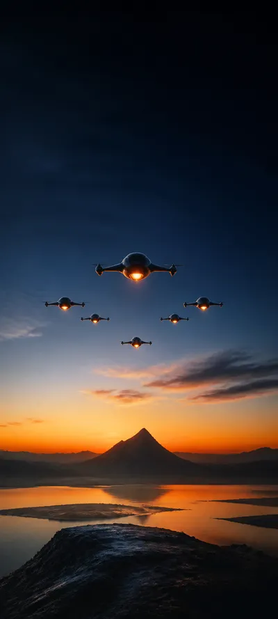 Minimal Iconic Drone Swarm