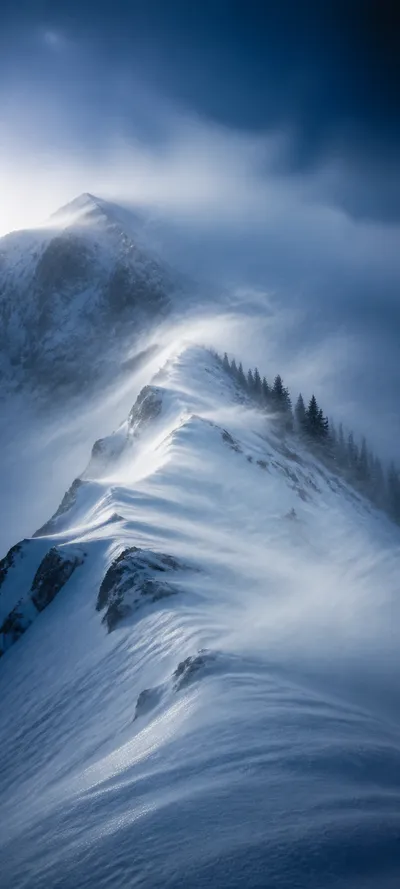 Blue Hour Alpine Blizzard