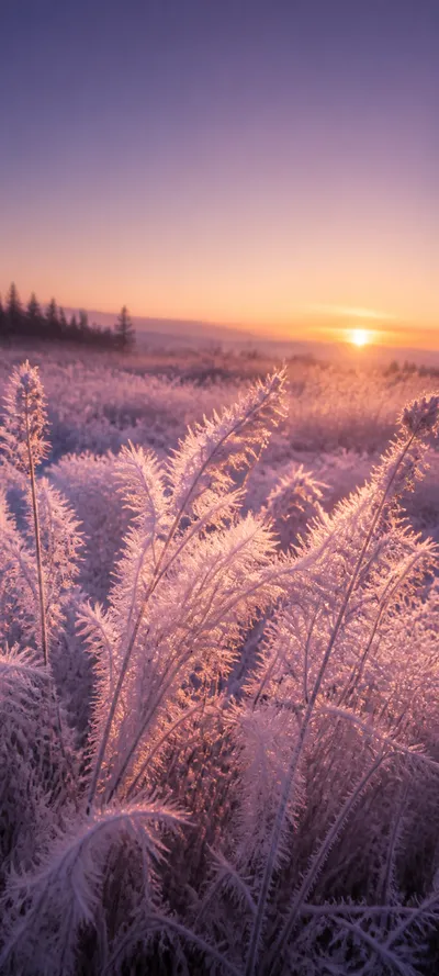 Blue Hour Frosted Sunrise