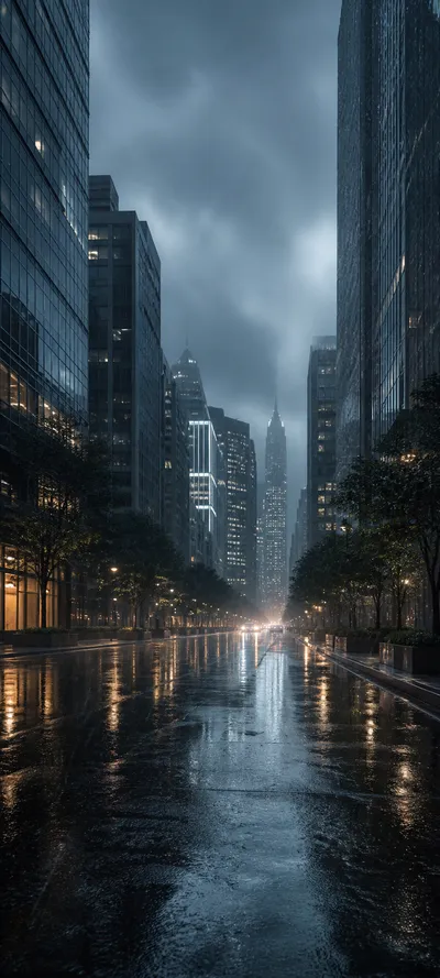 Blue Hour Monsoon City