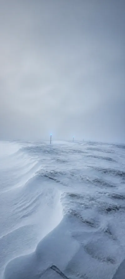 Blue Hour Polar Whiteout