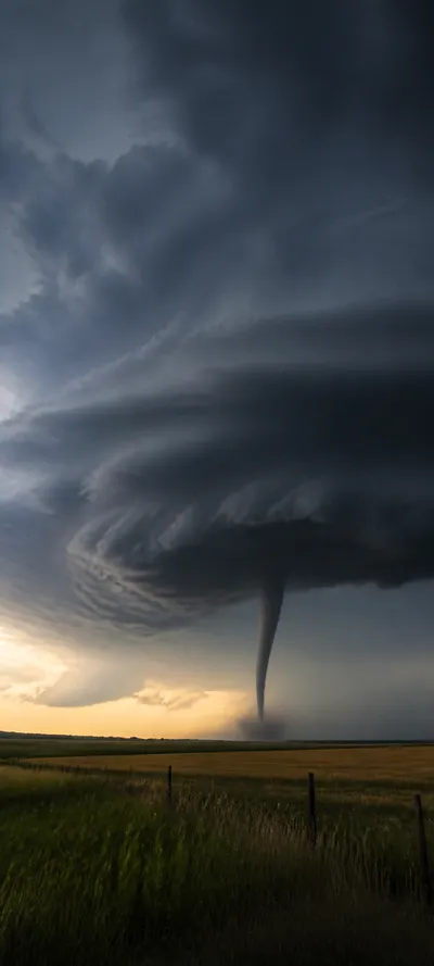 Blue Hour Tornado Plain